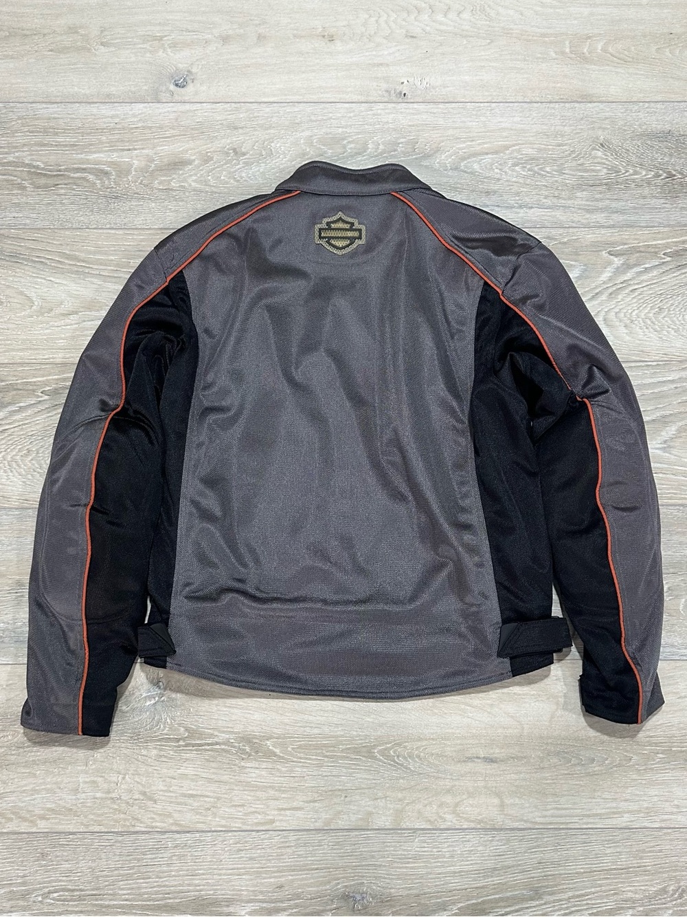 Harley-Davidson Mesh Armored Riding Jacket XL Gray Black Orange CE Armor - Picture 4 of 16